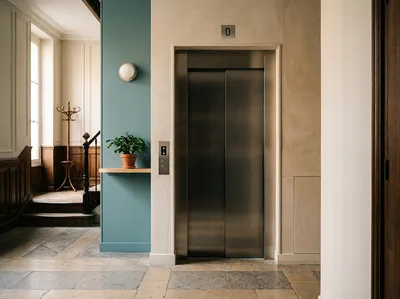 Ascenseur d'un immeuble en copropriété