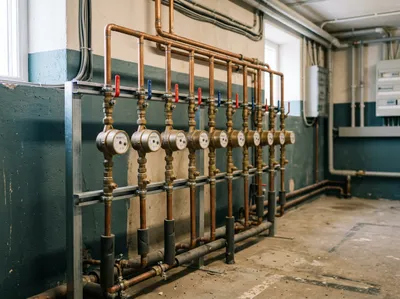 Compteurs d'eau de l'immeuble