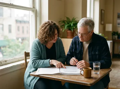 Copropriétaires comparant les modes de gestion